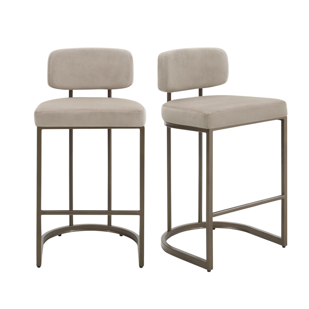 Dusklia - Mollie Set of 2 Barstools - Ecru