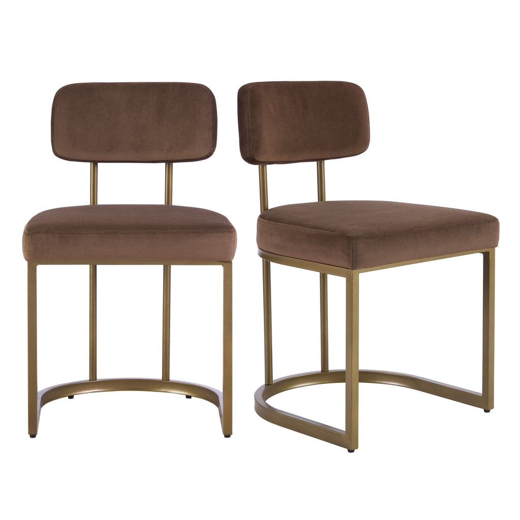Dusklia - Mollie Set of 2 Dining Chairs - Cappuccino