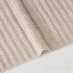 Dusklia - Monaco Plush Ribbed Cotton Towel Collection - Mushroom