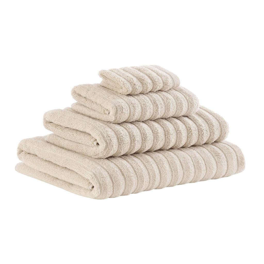 Dusklia - Monaco Plush Ribbed Cotton Towel Collection - Mushroom