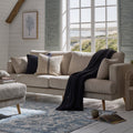 Dusklia - Sweden 3 Seater Sofa - Rib Ecru