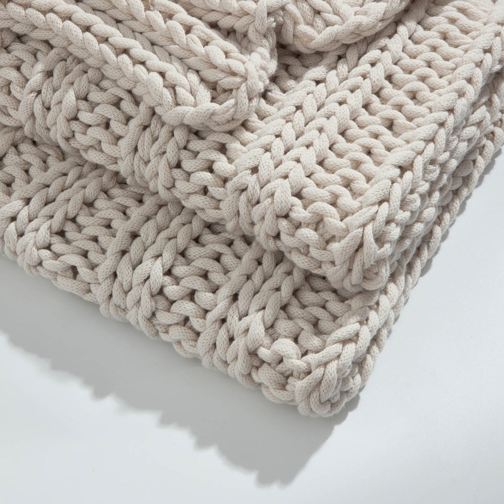 Dusklia - Montreal Sofa Throw - Natural
