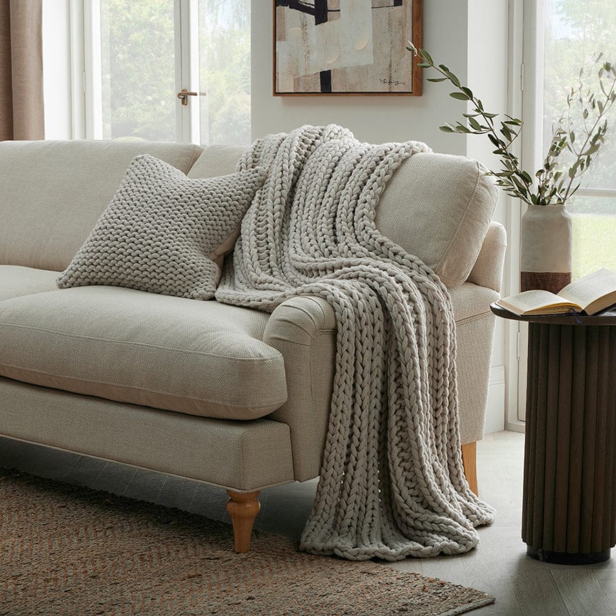 Dusklia - Montreal Sofa Throw - Natural