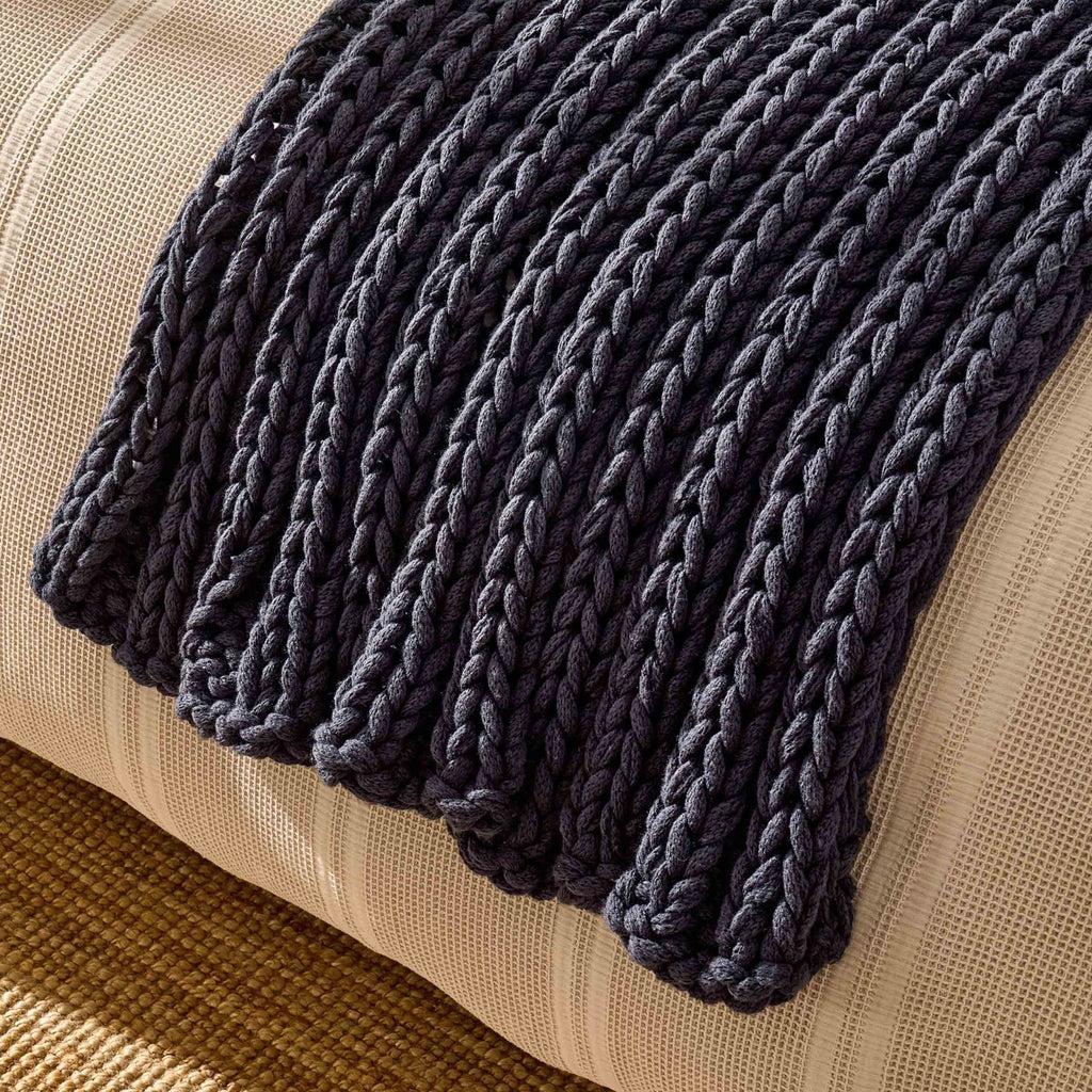 Dusklia - Montreal Throw - Midnight Navy