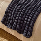 Dusklia - Montreal Throw - Midnight Navy