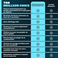 MONZANA® Poubelle automatique en acier inoxydable 58 L, capteur de mouvement, couvercle étanche, câble USB, poubelle de cuisine, noir