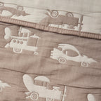 Dusklia - Morgan Transport Matelasse Cushion Cover and Bedspread Set - Taupe