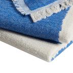 Dusklia - Motif Abstract Sofa Throw - Electric Blue