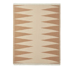 Dusklia - Motif Abstract Sofa Throw - Taupe