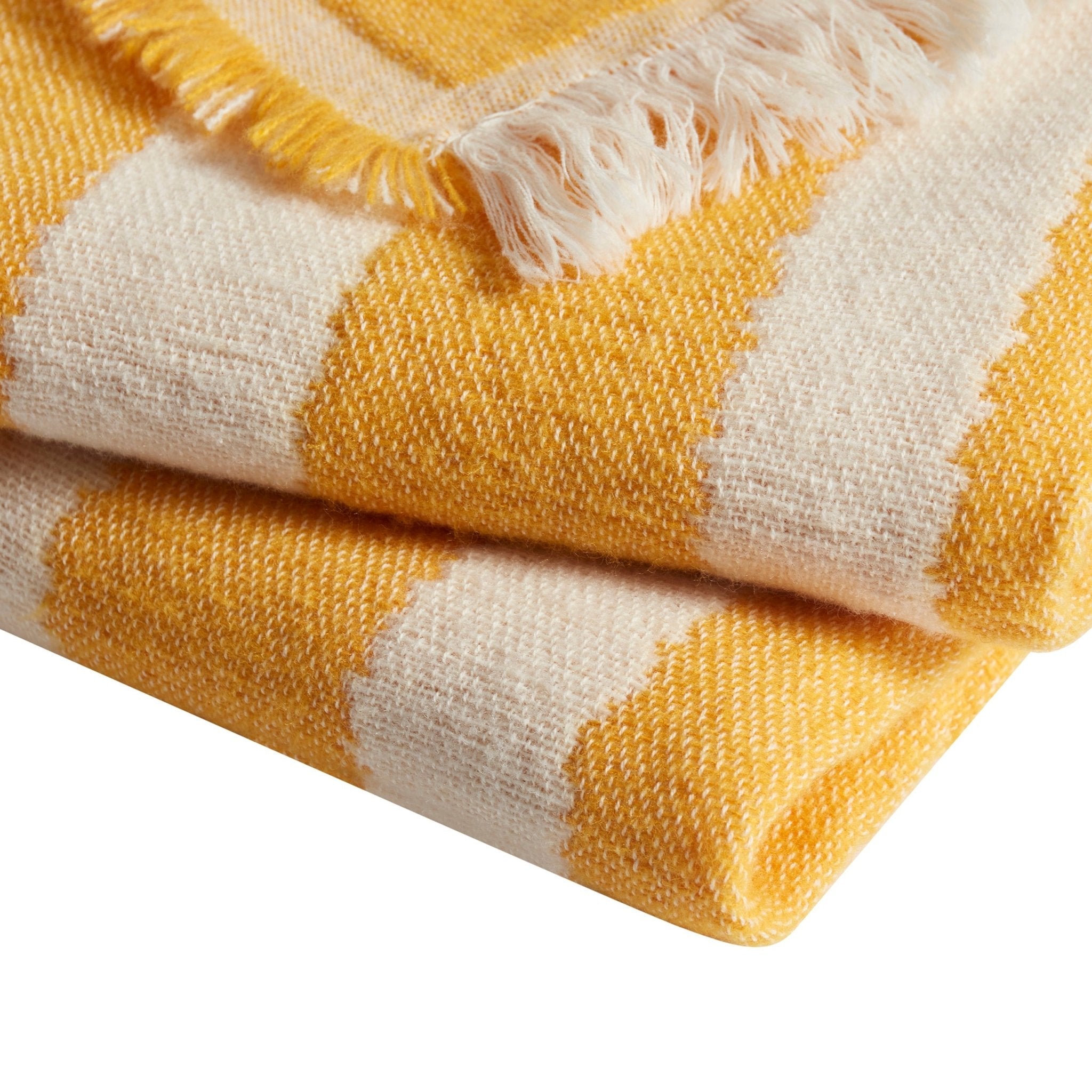 Dusklia - Motif Abstract Sofa Throw - Yellow