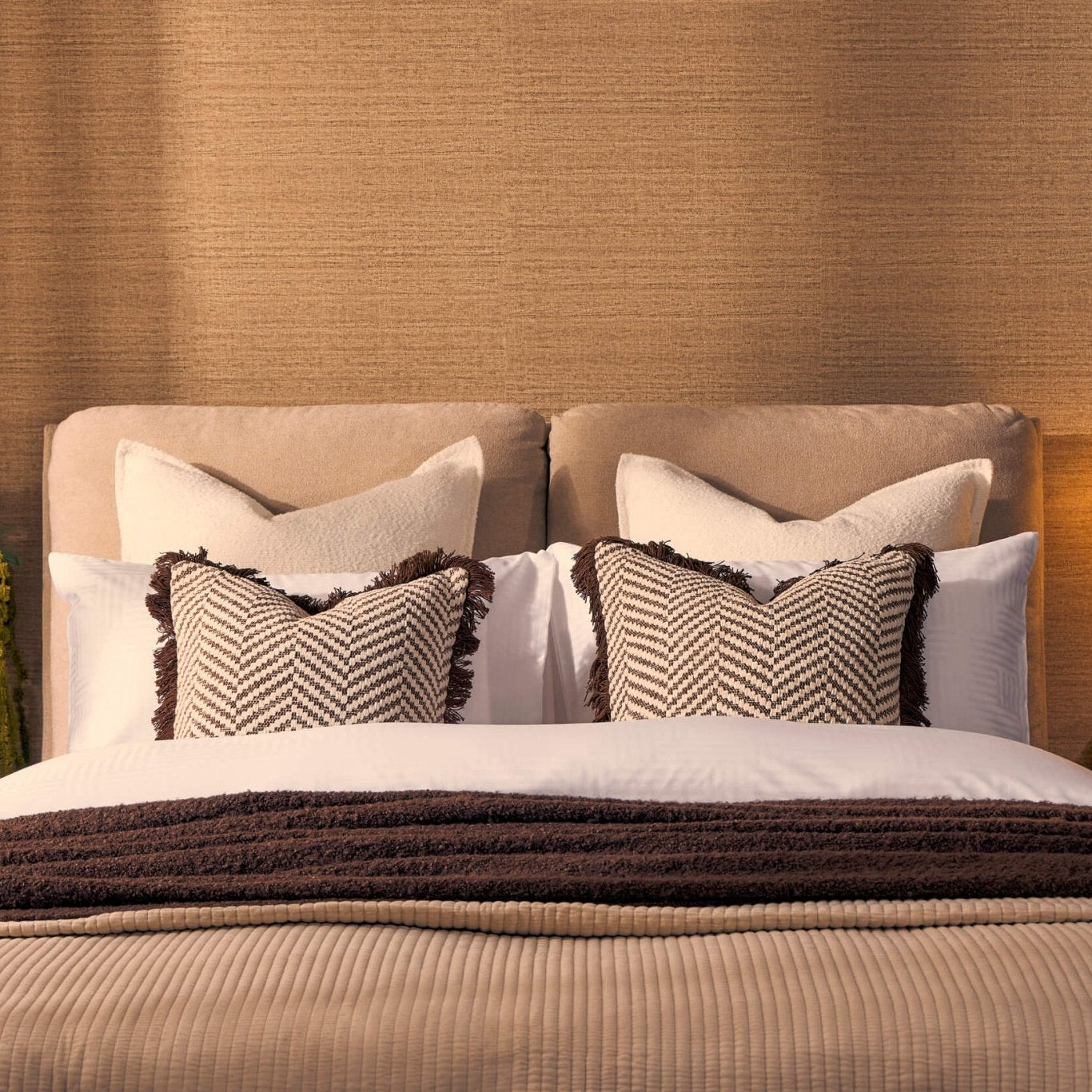 Dusklia - Murcia Ottoman Storage Bed - Chenille Oatmeal