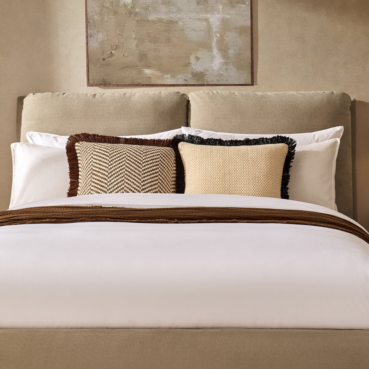 Dusklia - Murcia Ottoman Storage Bed - Chenille Oatmeal