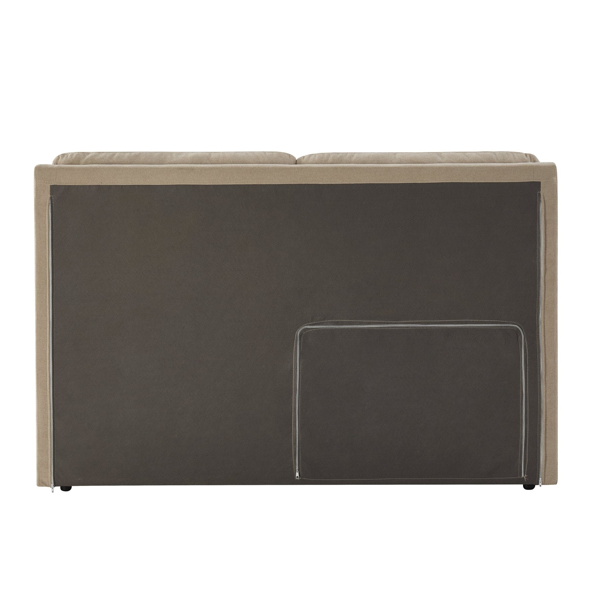 Dusklia - Murcia Ottoman Storage Bed - Chenille Oatmeal