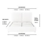 Dusklia - Murcia Ottoman Storage Bed - Chenille Oatmeal