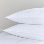 Dusklia - Mykonos 200 Thread Count Seersucker Duvet Cover - Cotton - White