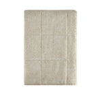 Dusklia - Nairobi Geo Chenille Stitch Quilt Bedspread - Taupe/White