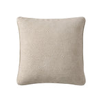 Dusklia - Nairobi Geo Chenille Stitch Quilt Cushion Cover - Taupe/White