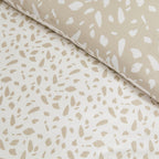 Dusklia - Nala 200 Thread Count Reversible Duvet Cover & Pillowcase Set - Animal Print - Natural