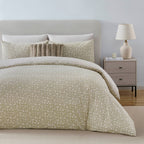 Dusklia - Nala 200 Thread Count Reversible Duvet Cover & Pillowcase Set - Animal Print - Natural