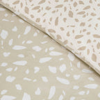 Dusklia - Nala 200 Thread Count Reversible Duvet Cover & Pillowcase Set - Animal Print - Natural