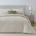 Dusklia - Nala 200 Thread Count Reversible Duvet Cover & Pillowcase Set - Animal Print - Natural