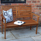 Dusklia - Napoli Outdoor 2 Seater Bench - Natural