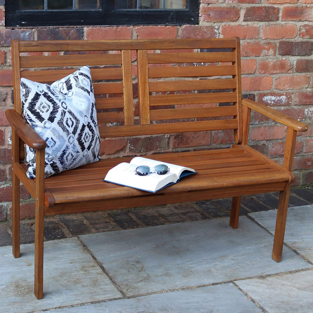 Dusklia - Napoli Outdoor 2 Seater Bench - Natural
