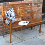 Dusklia - Napoli Outdoor 2 Seater Bench - Natural