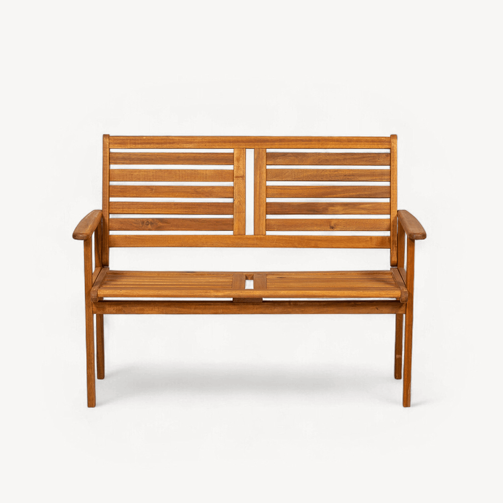 Dusklia - Napoli Outdoor 2 Seater Bench - Natural