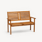 Dusklia - Napoli Outdoor 2 Seater Bench - Natural