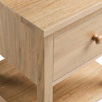 Dusklia - Nell 1 Drawer Nightstand - Light Wood