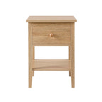 Dusklia - Nell 1 Drawer Nightstand - Light Wood
