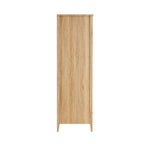 Dusklia - Nell 2 Door Wardrobe with Drawer - Light Wood