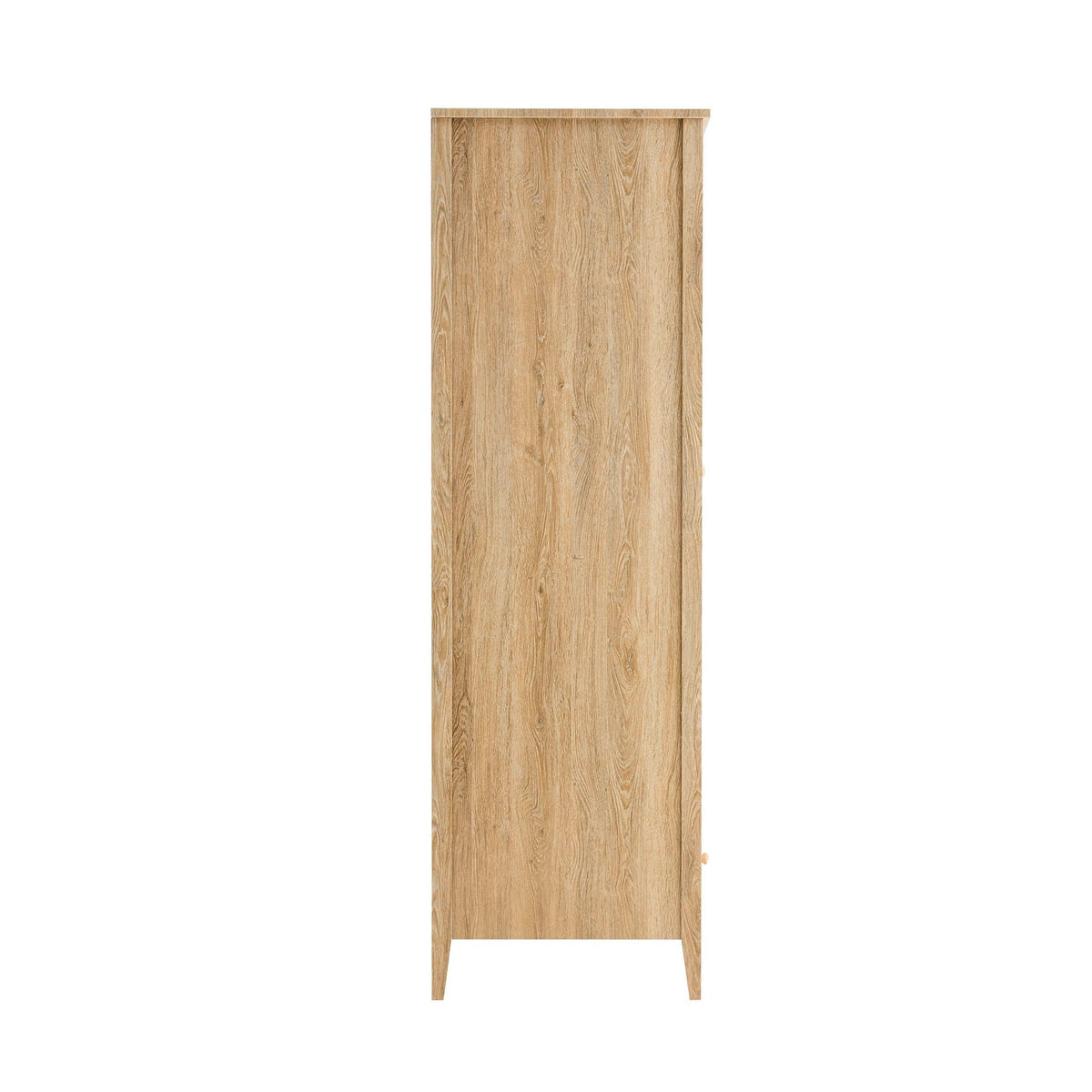 Dusklia - Nell 2 Door Wardrobe with Drawer - Light Wood