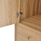 Dusklia - Nell 2 Door Wardrobe with Drawer - Light Wood