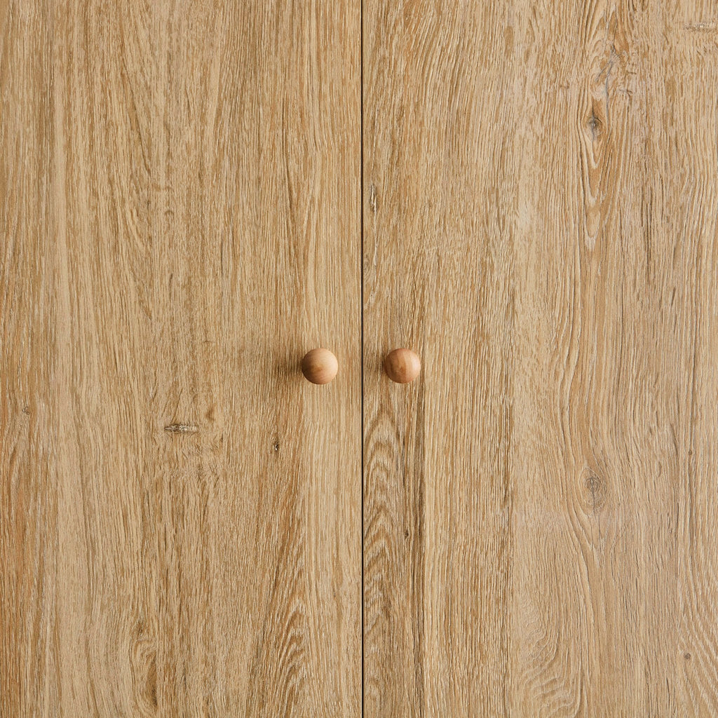 Dusklia - Nell 2 Door Wardrobe with Drawer - Light Wood