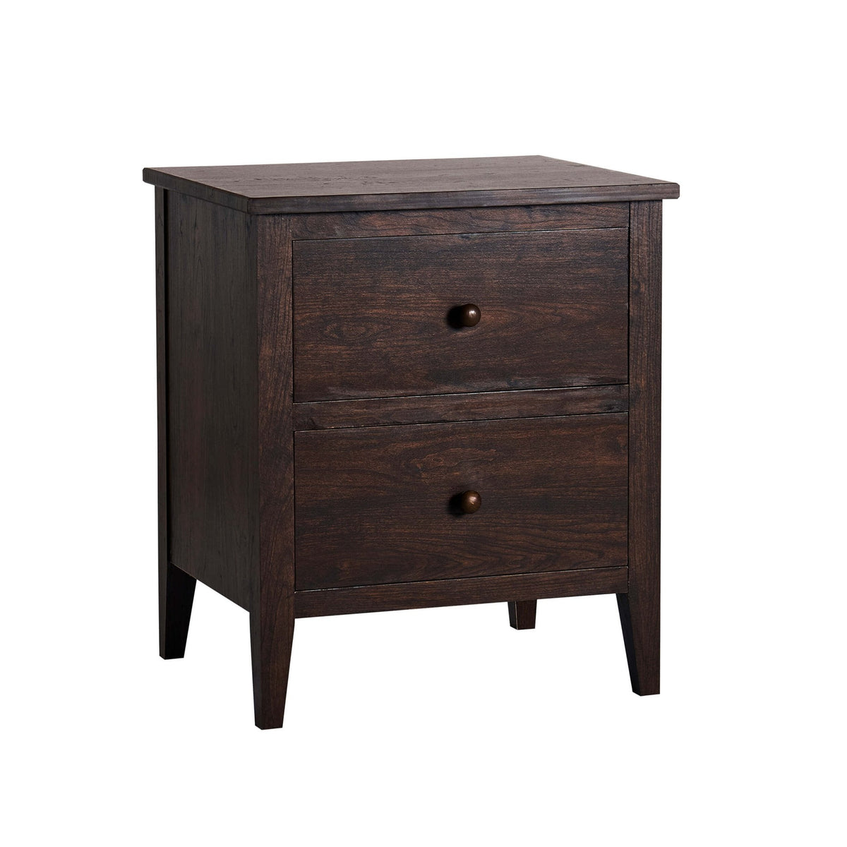 Dusklia - Nell 2 Drawer Bedside Table - Walnut