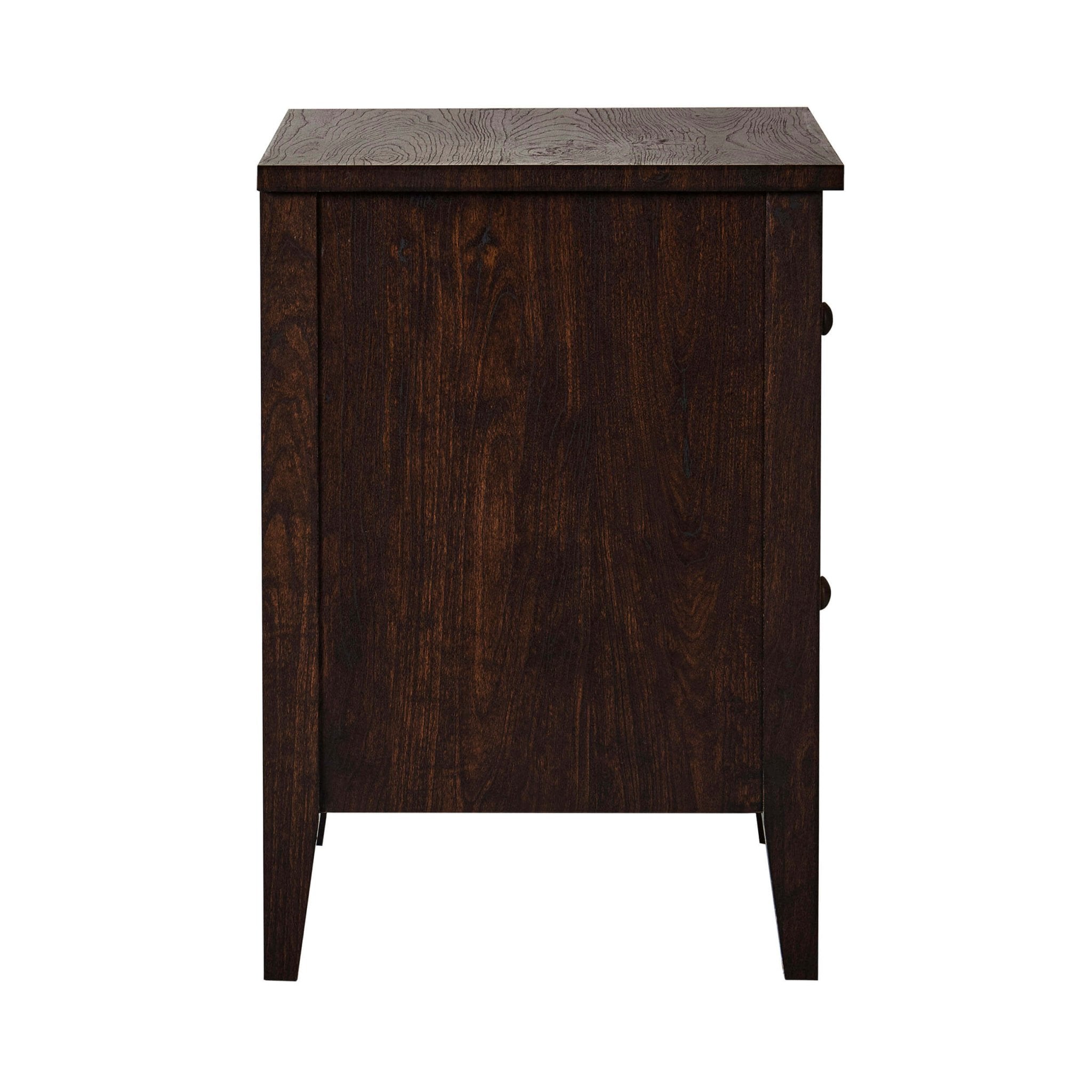 Table de chevet Nell 2 tiroirs - Noyer