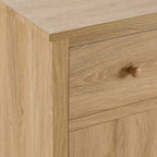 Dusklia - Nell 3 Door Sideboard with Drawers - Light Wood