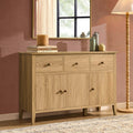 Dusklia - Nell 3 Door Sideboard with Drawers - Light Wood