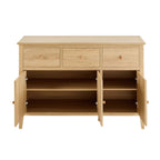 Dusklia - Nell 3 Door Sideboard with Drawers - Light Wood