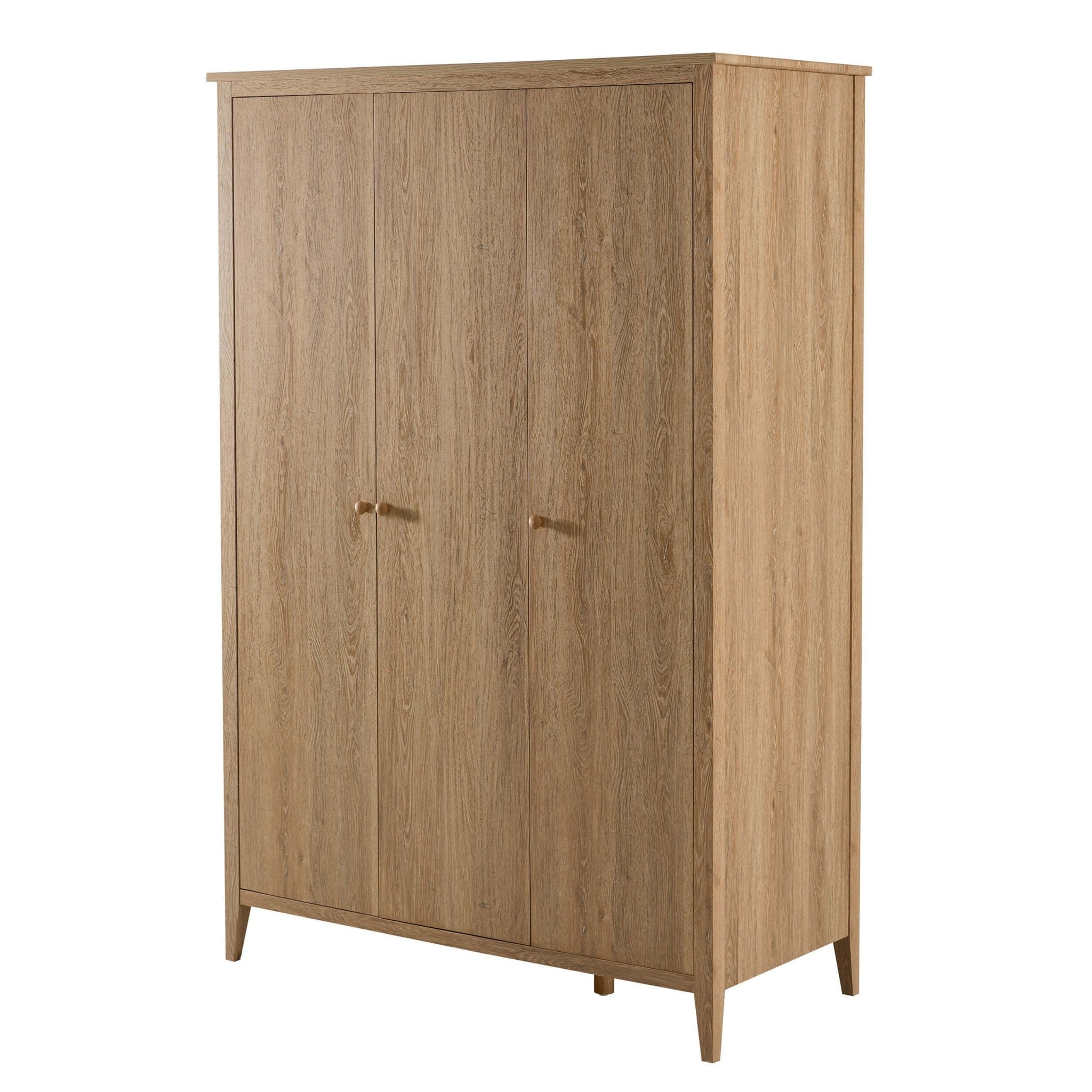Armoire 3 portes Nell - Bois clair