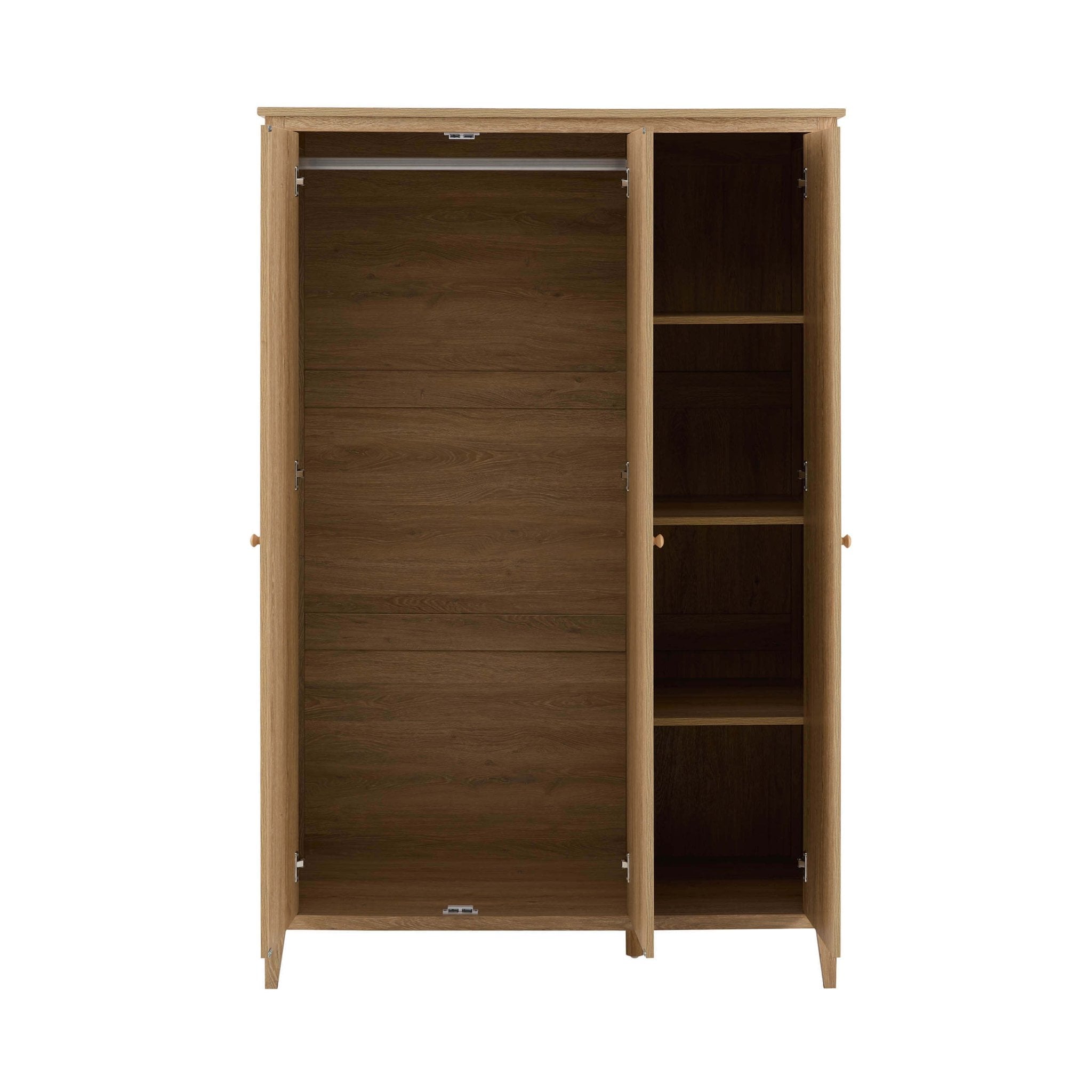 Armoire 3 portes Nell - Bois clair