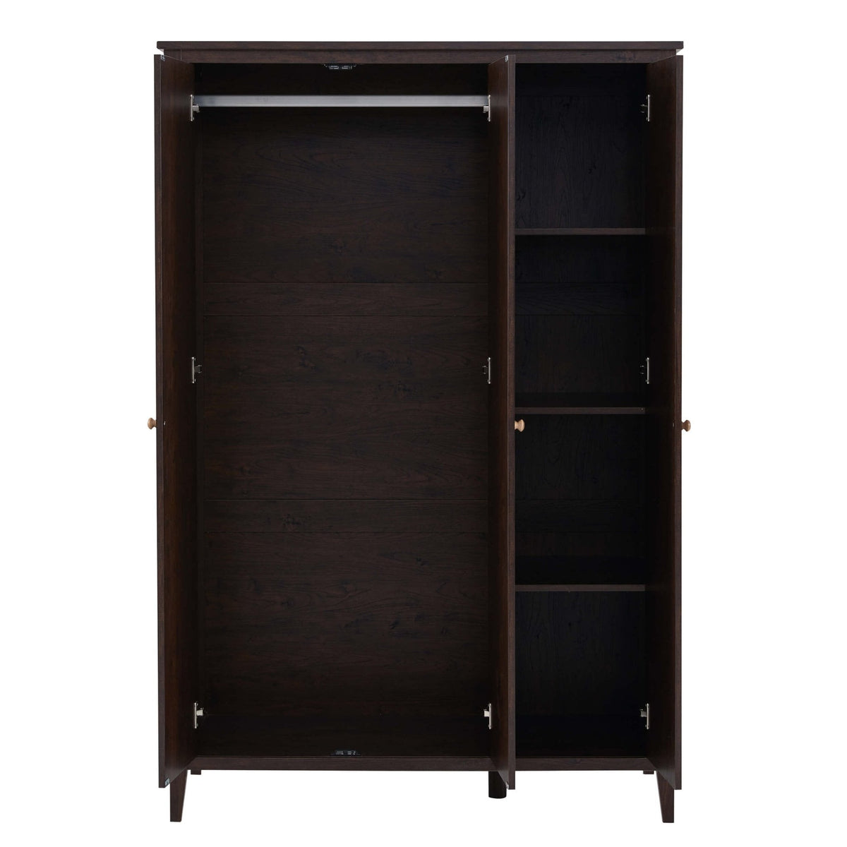 Dusklia - Nell 3 Door Wardrobe - Walnut
