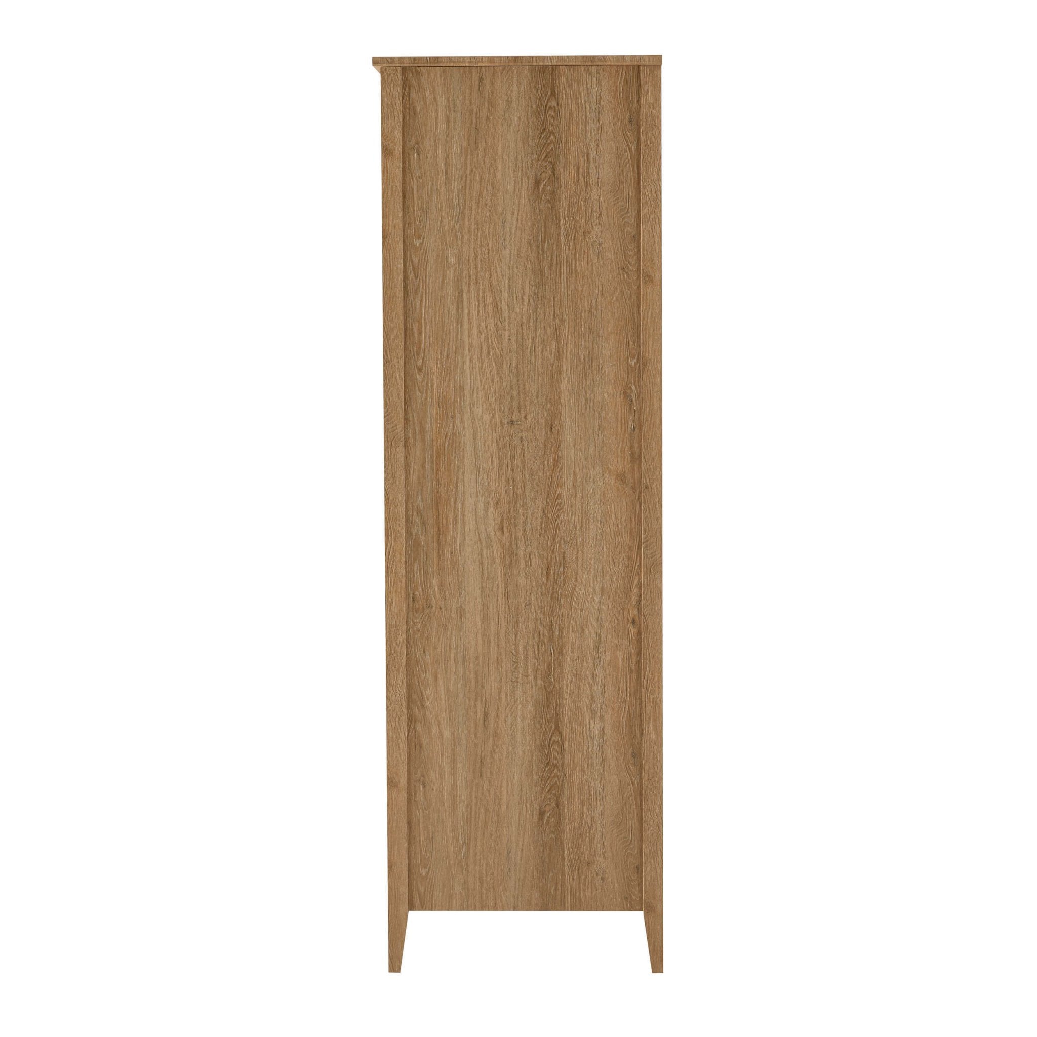 Armoire 4 portes Nell - Bois clair