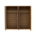 Dusklia - Nell 4 Door Wardrobe - Light Wood