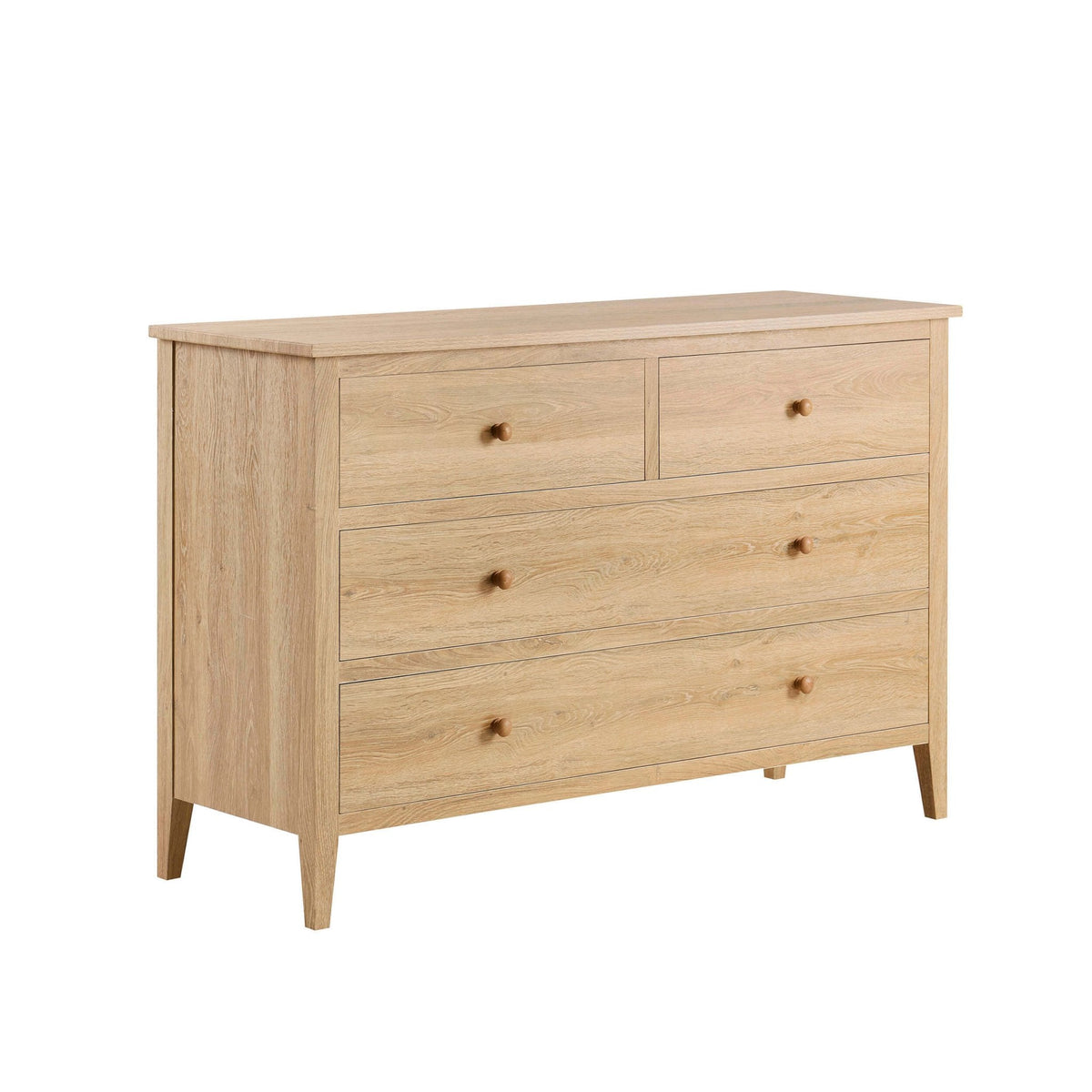 Dusklia - Nell 4 Drawer Chest - Light Wood