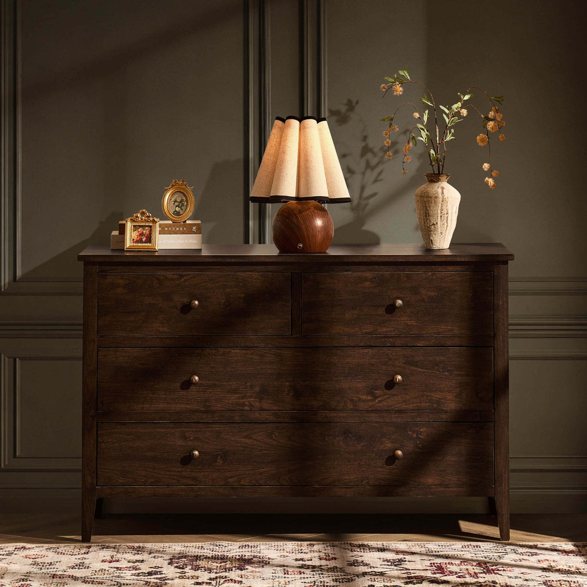 Dusklia - Nell 4 Drawer Chest - Walnut