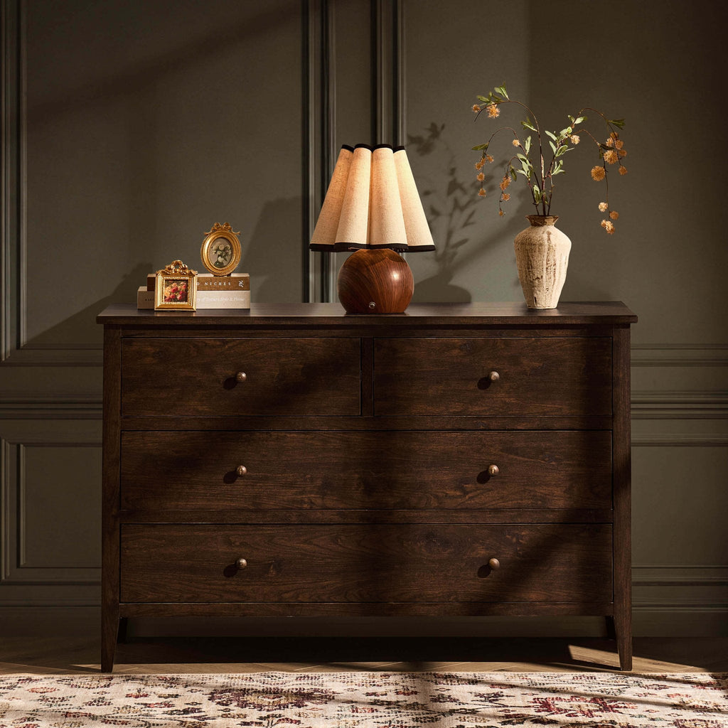 Commode 4 tiroirs Nell - Noyer