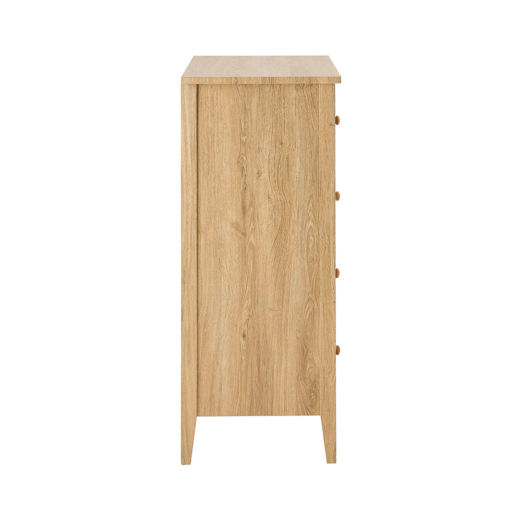 Dusklia - Nell 5 Drawer Chest - Light Wood